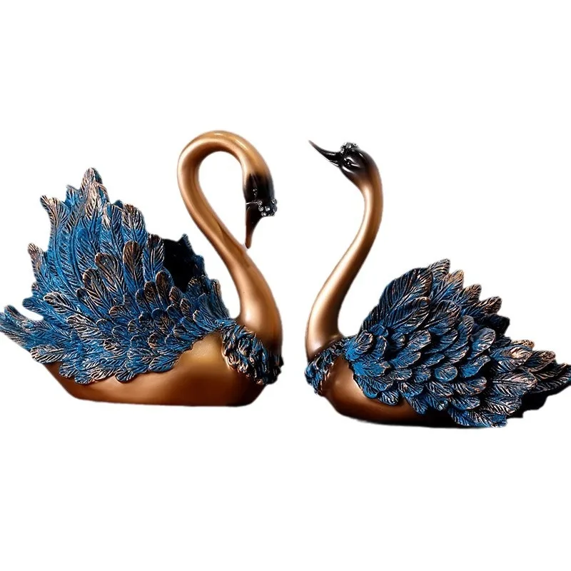 Swan ornament porch partition room arrangement gifts home decoration