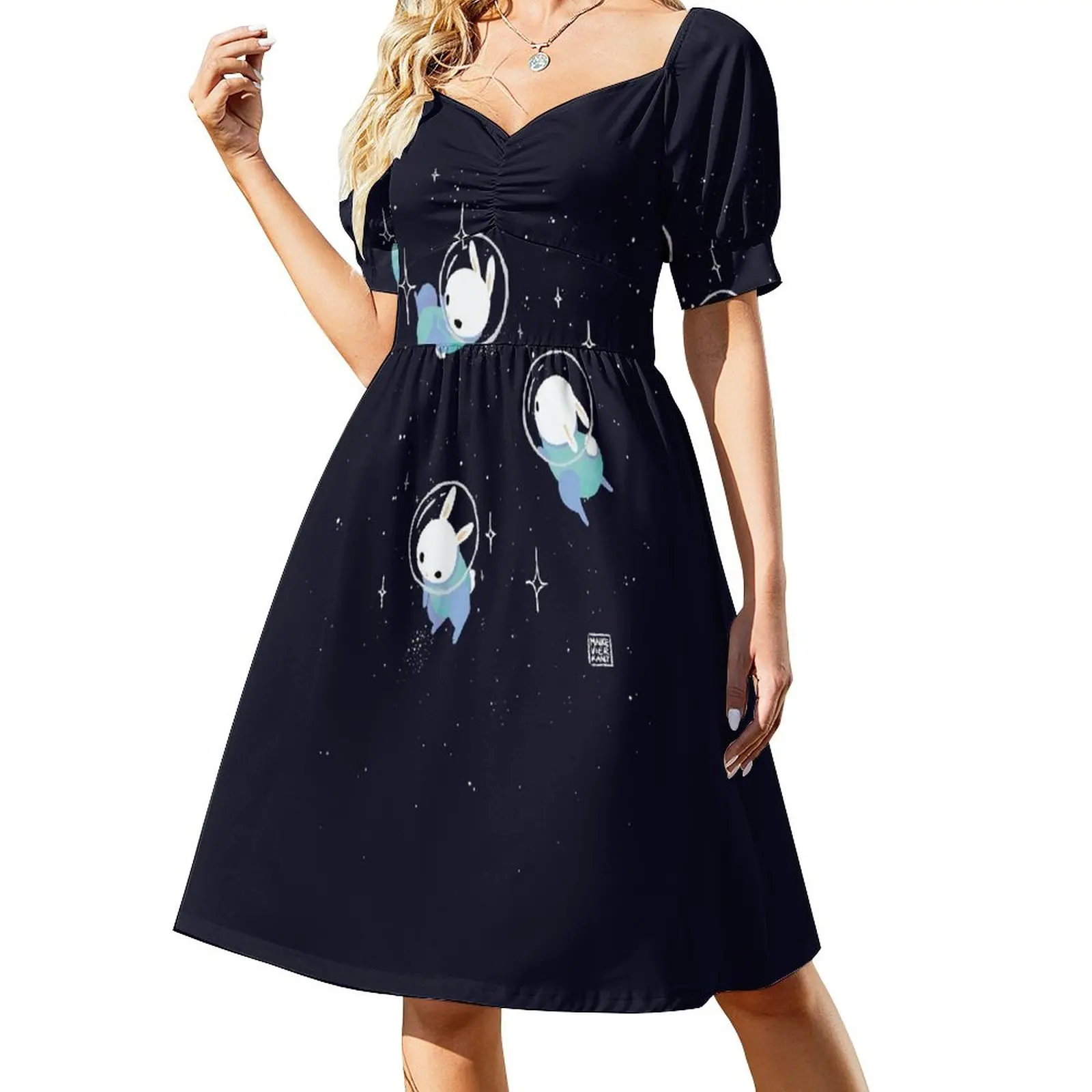 Space Bunnies Sleeveless Dress sexy dress for women womans clothing Womens dresses ceremony dresses