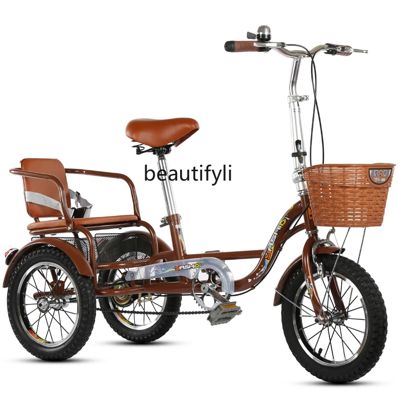 New Middle-Aged and Elderly Human Tricycle Bicycle Elderly Pedal Casual Scooter Adult Car