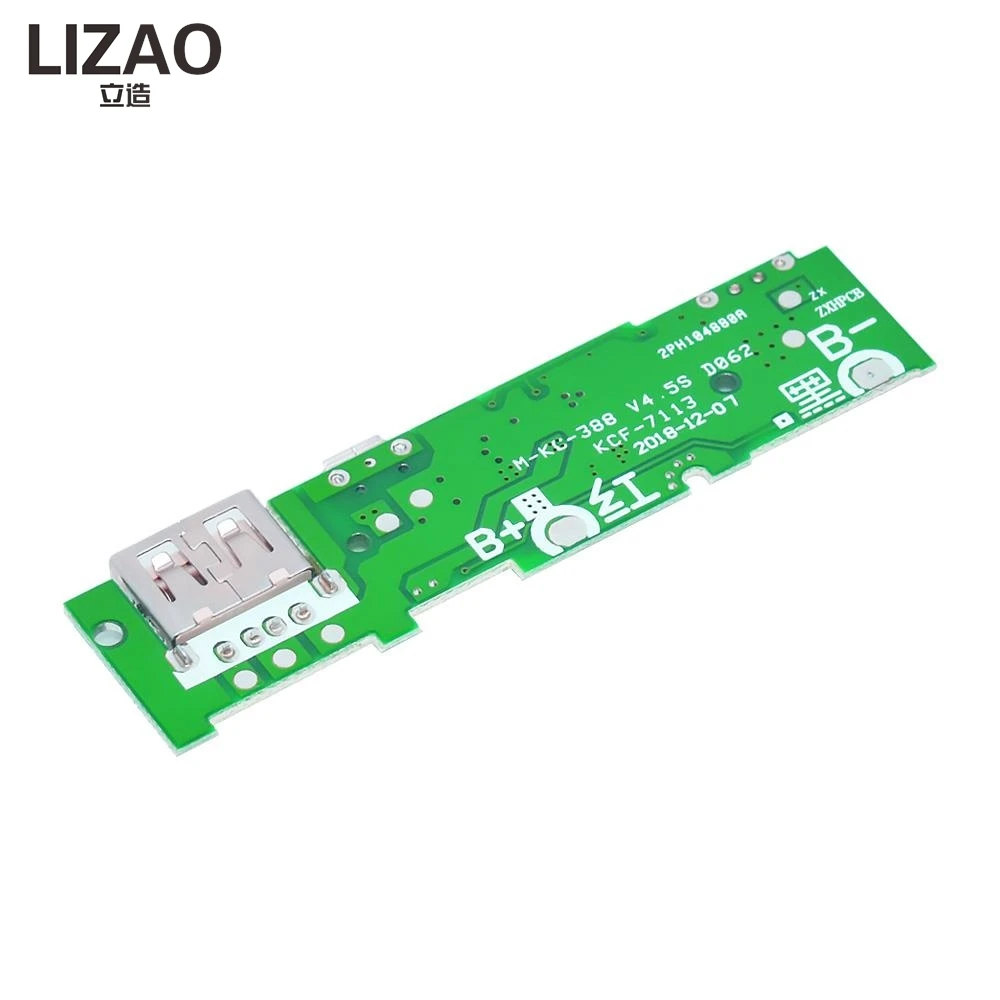 LIZAO 5V 1A Power Bank Charger Module DC-DC Boost Step Up Board Mobile Power Supply DIY Charging Module