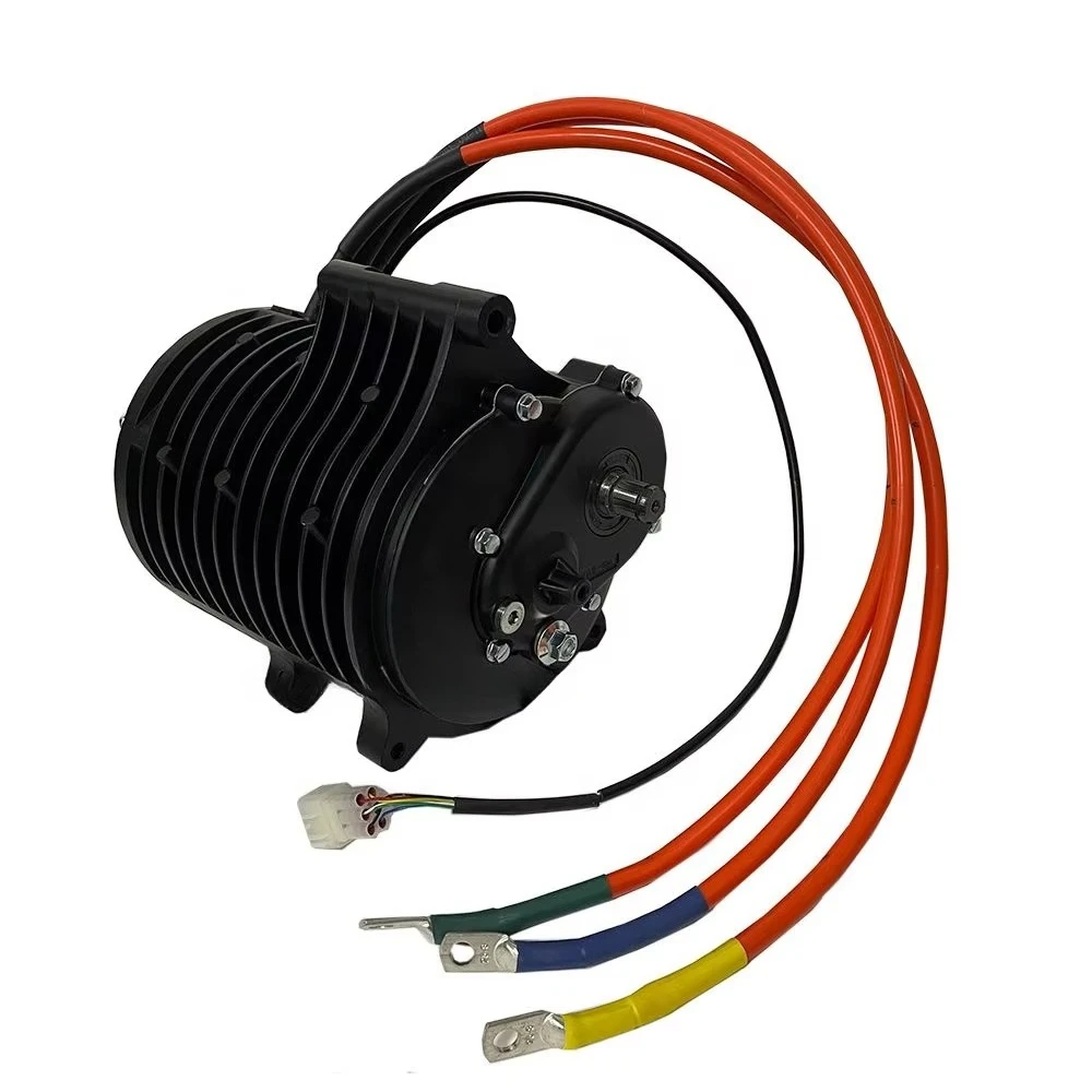 Popular QS 138-C 70H V3 72V3000W 100kmph Mid Drive Motor with 1:2.35 Gearbox for Electric ATV Dirtbike Motorcycle with 428T Gear