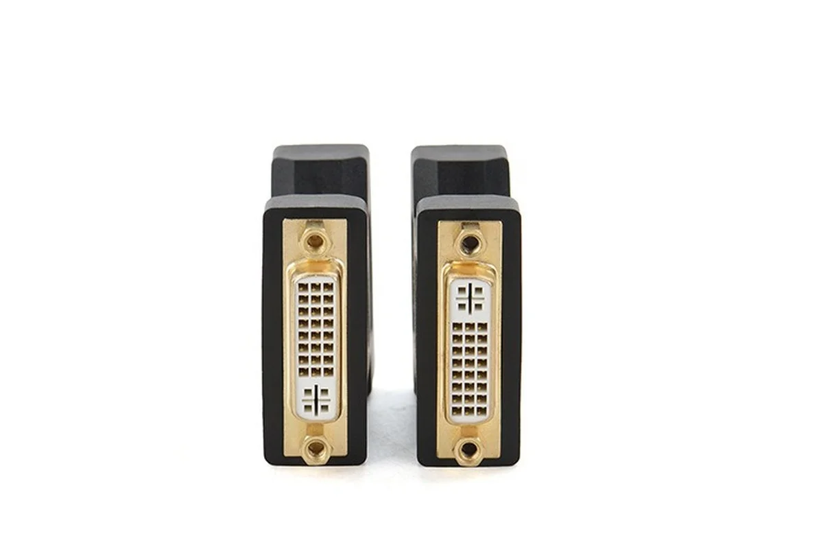 DVI to DVI adapter Female to Female Converter Gold Plated DVI 24+5 F-F Connector High Quality DVI Joiner Adaptor