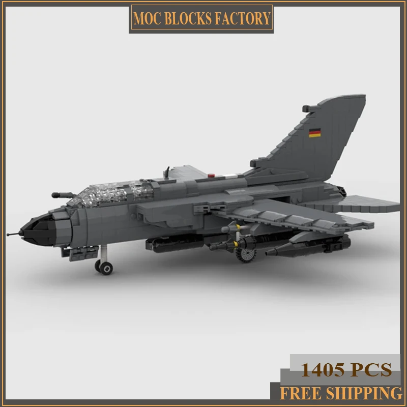 

Military Aircraft Model Moc Building Bricks Panavia Tornado IDS Fighter Technology Blocks Gifts Christmas Toys DIY Sets Assembly