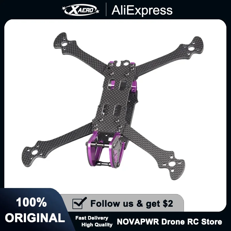 Xpower LS-X235 Chasis de Dron de carreras con marco de fibra de carbono de 5 pulgadas FPV para estilo libre