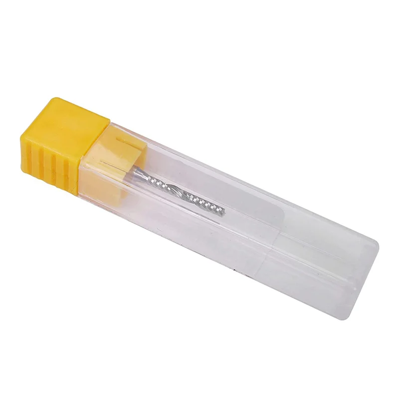 

ABBP-50 PCS 2Mm X 15Mm Carbide Single Flute End Mill Router Bit For Engraving Machine