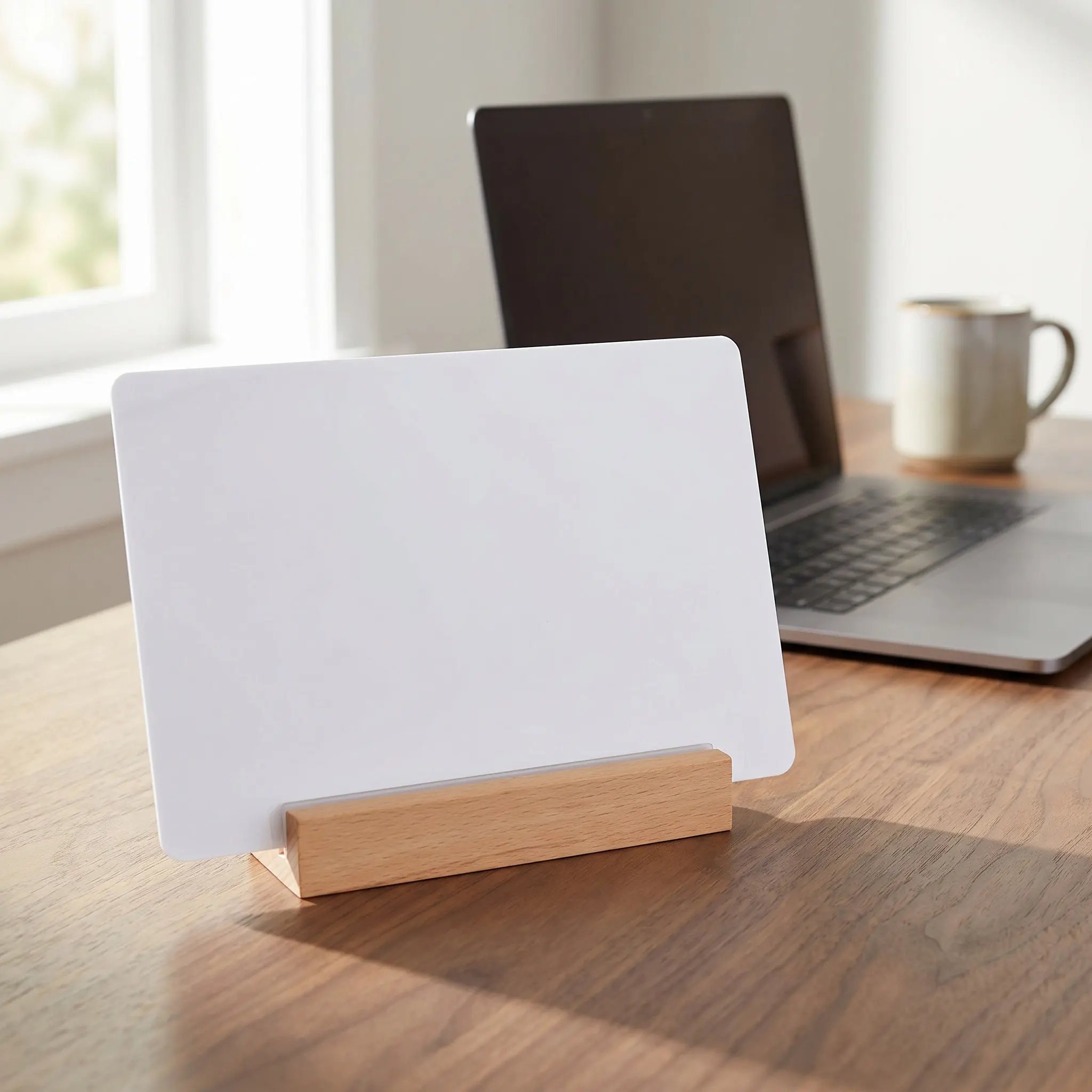 Small Reusable Wood Message Board Chalkboard Sign A6 Size Easy Install Desktop Whiteboard Home Bar Memo Display Board