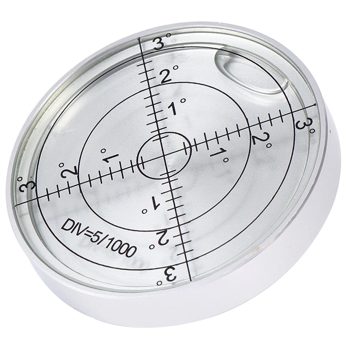 Stainless Steel Circular Spirit Level Small Size Portable Liquid Bubble Level Horizontal Surface Scale for Engineering Surveying