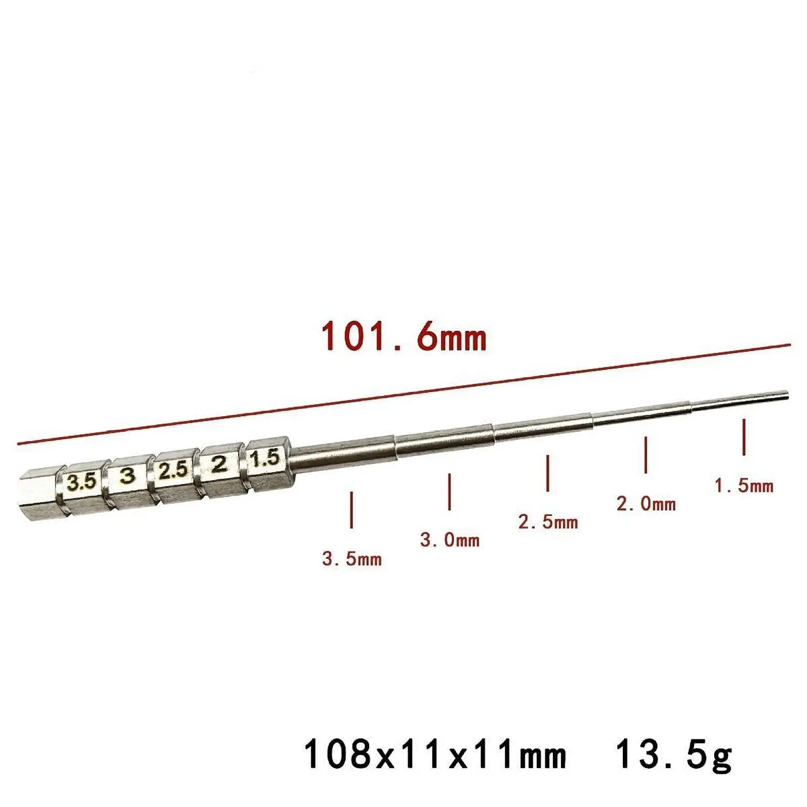 Carbon Steel Wire Looping Mandrel for Jewelry Making Bead Working Round Coil Rod Tools Set for DIY Bracelets