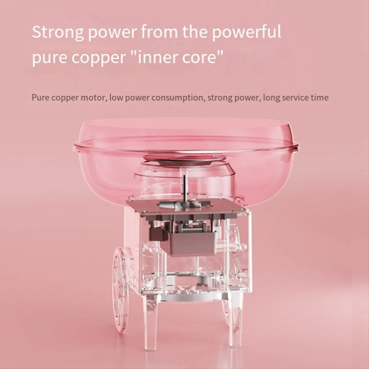 

Top Cotton Candy Machine,Mini Cotton Candy Maker Machine for Kids with Sugar Scoop, Easy & Safe to Use, Pink Vintage EU Plug