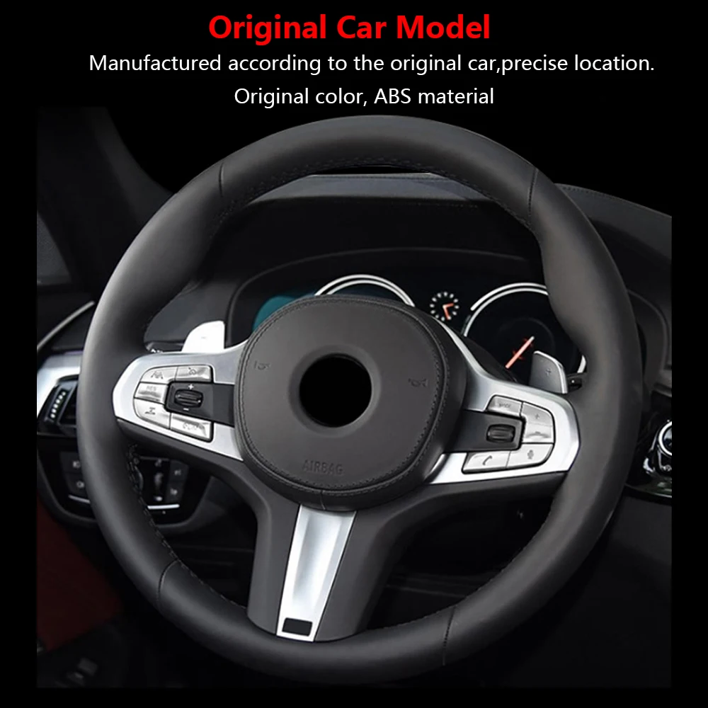 Full Set For BMW 5 G30 G38 Chrome Hand Brake Start Stop Steering Wheel Multi Media Window Lift CD Air Vent Button Cover Trim
