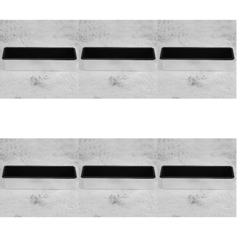6Pack X(Non-Stick Rectangular Bread Mold Small Toast Box Baking Mold Cake Mold