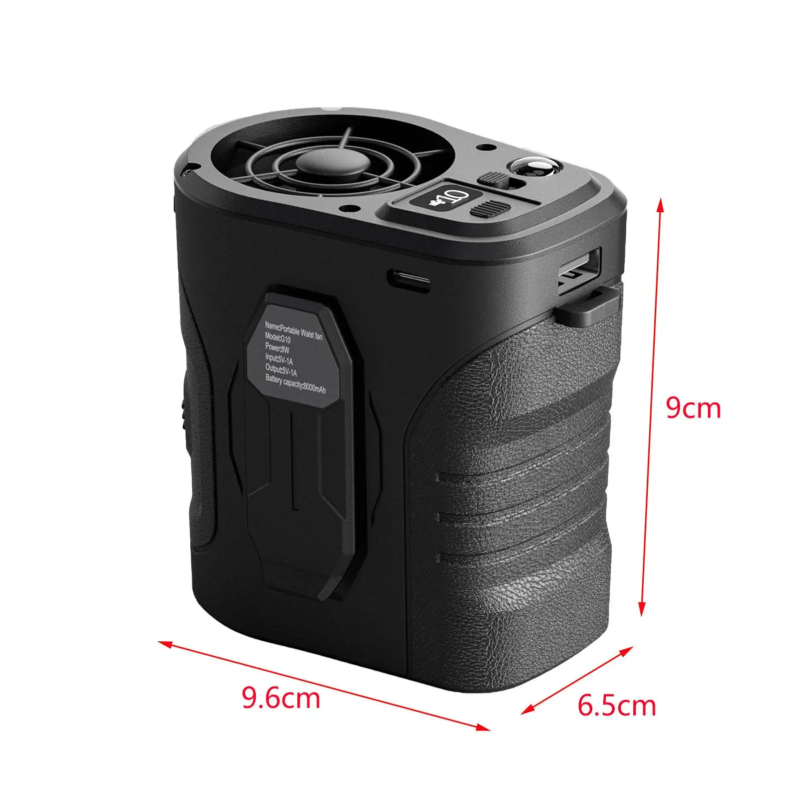 Портативный веер с зажимом на талию, веер с подвесным веером на шею для бега, занятий спортом на открытом воздухе