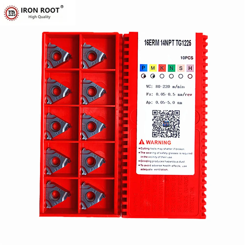 IRON ROOT 16IRM 11NPT, 14NPT TG1225 CNC Metal Lathe TurningThread Carbide Insert For SER SEL