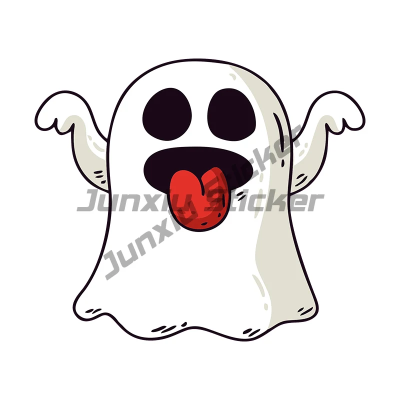 

Cute Halloween Ghost Sticker Car, Vinyl Waterproof Funny Face Holiday Halloween Voyeur Funny Decorated Car