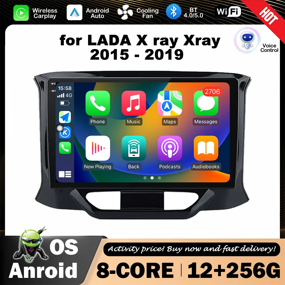 

9 '' QLED IPS Screen for LADA X ray Xray 2015 - 2019 Intelligent System Car Radio Multimedia Player GPS Navi Wireless Carplay