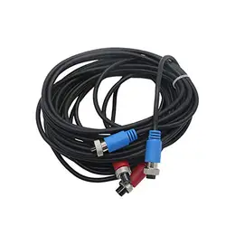 Handheld Ultrasonic Flow Meter Red & Blue Cables 5mx2 for TDS-100H / TUF-2000H Ultrasonic Flowmeter