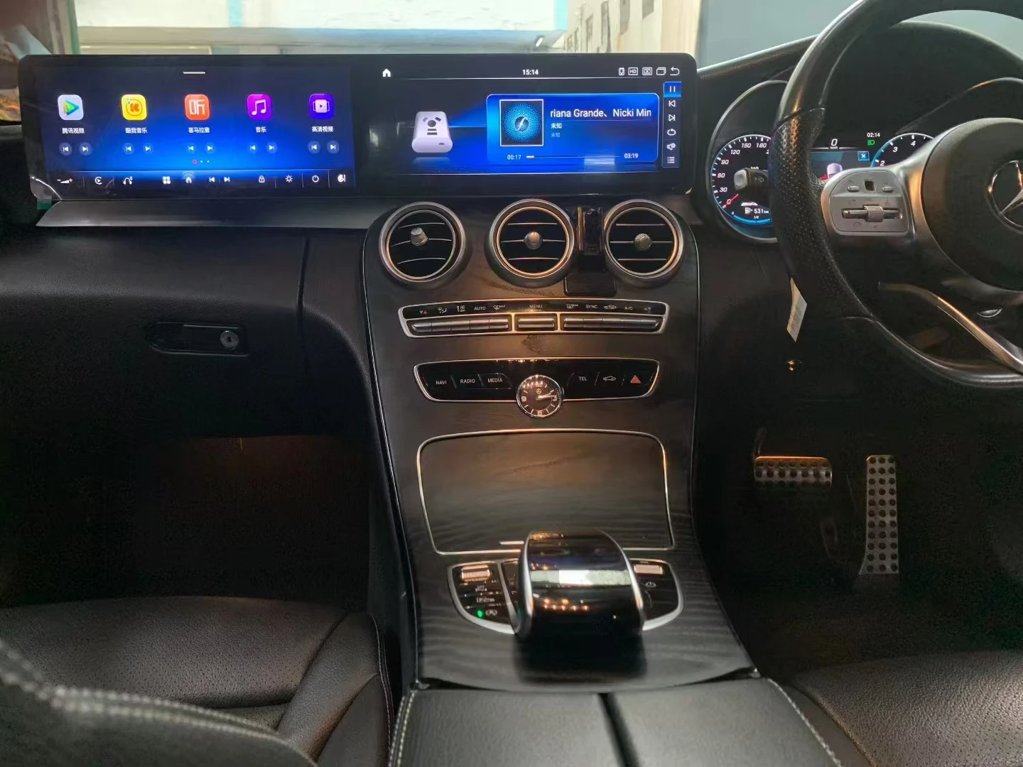 

Dual Screen Car Multimedia Video Player For Benz C GLC NTG 5.0 5.5 6.0 2015-2020 wireless Carplay GPS Navigation Android radio