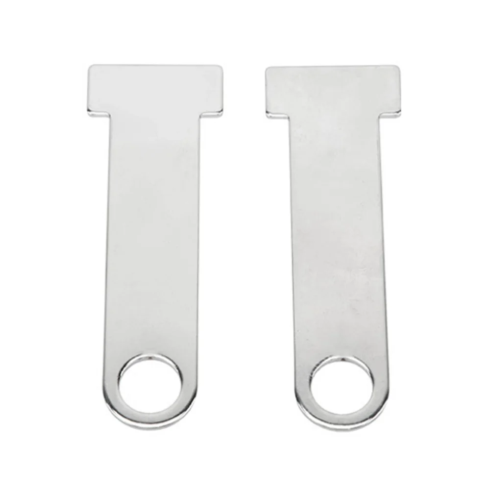 Motorcycle Helmet Lock Bracket Pair Metal Security Holder Dark Silver Mounting for Side Use Quick Attachment and Release