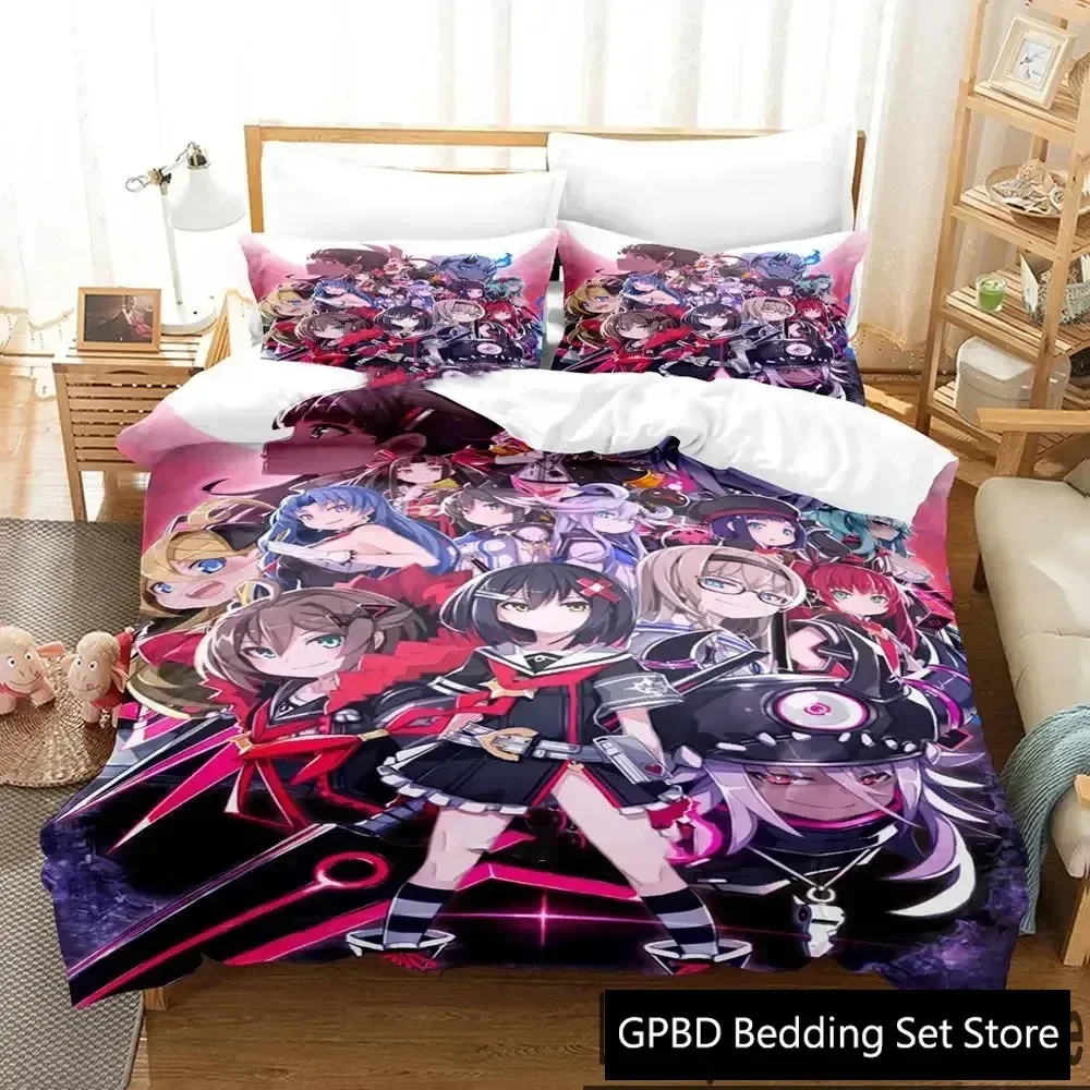 

Anime Mary Skelter Finale Bedding Set Boys Girls Twin Queen King Size Duvet Cover Pillowcase Bed boys Adult Home Textileextile