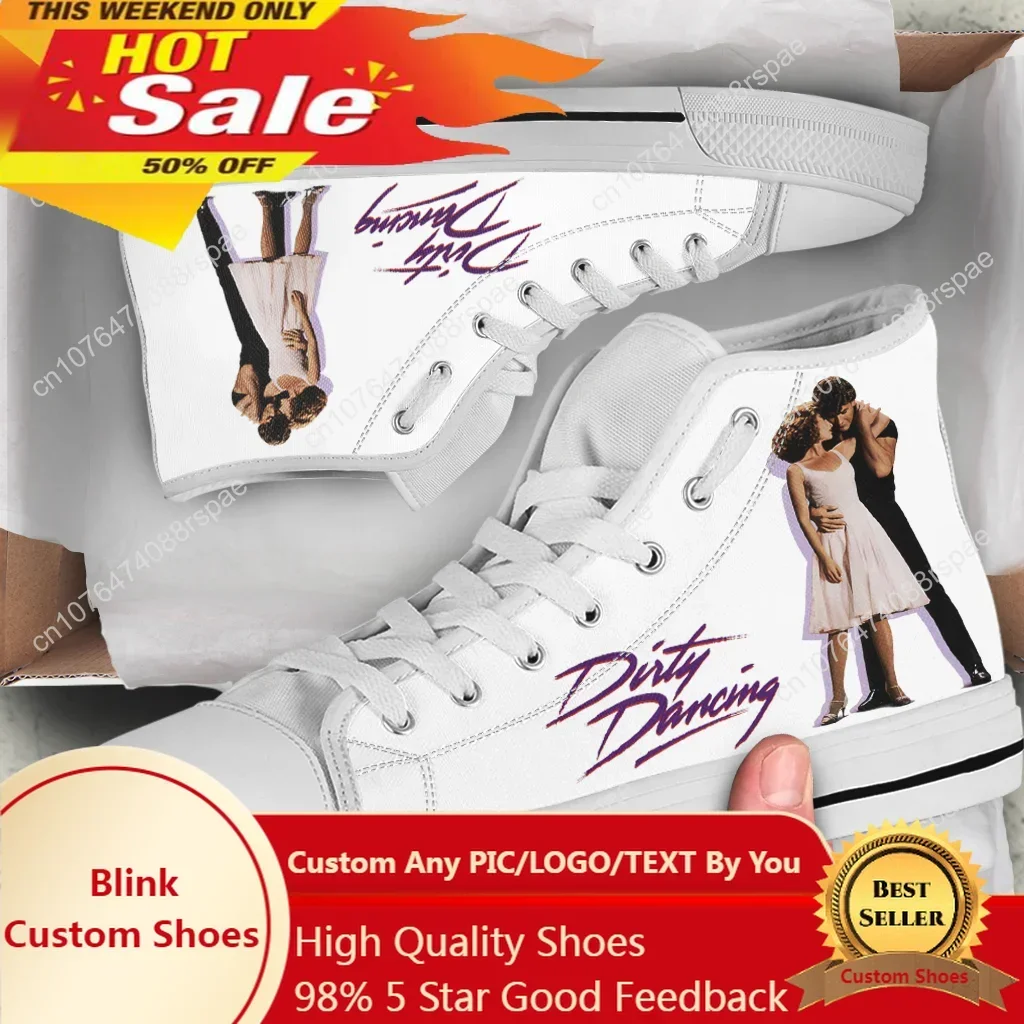 Dirty Dancing Cult Movies Man Woman High Help Hot Canvas Shoes Lightweight Fashion Sneakers Casual Board Shoes Running Shoes