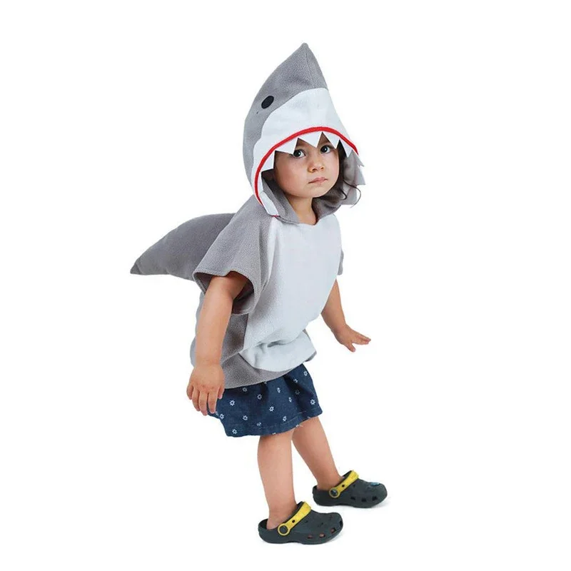 Blue Shark Costume For Babies Halloween Costume For Kids Multicolor Shark Hoodie For Toddler New Cosplay Purim Carnival