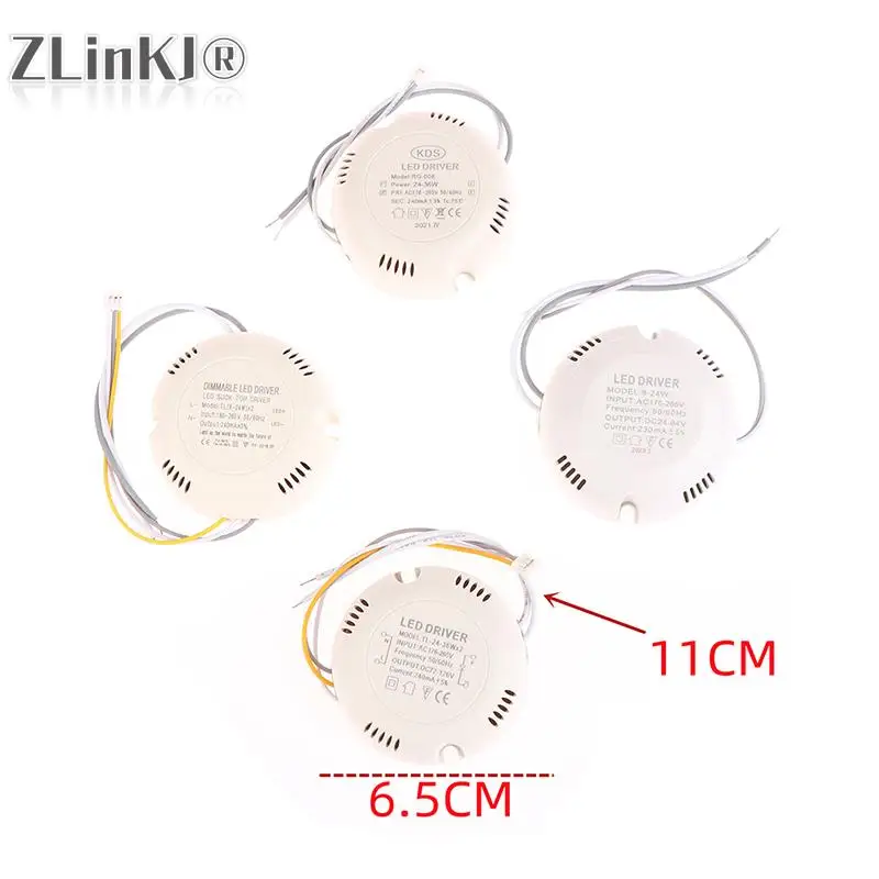 8-24W/25-36W LED Driver Light Ceiling Lights Power Supply Double Color Lighting Transformers AC176-265V 240-300mA LED Driver
