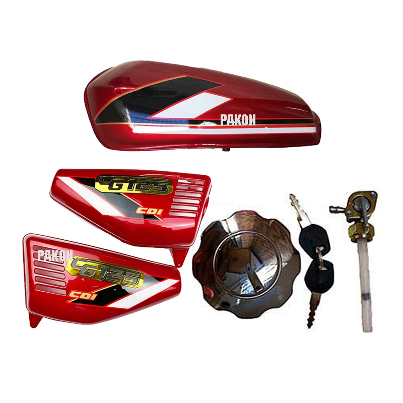 

Motorcycle Fuel Tank for Honda Lifan Dayang Dayun Haojin Qjmotor LX125 CG125 CG150 LF125 9L/2.4Gal MotorbikeGas Box With Cap/Tap