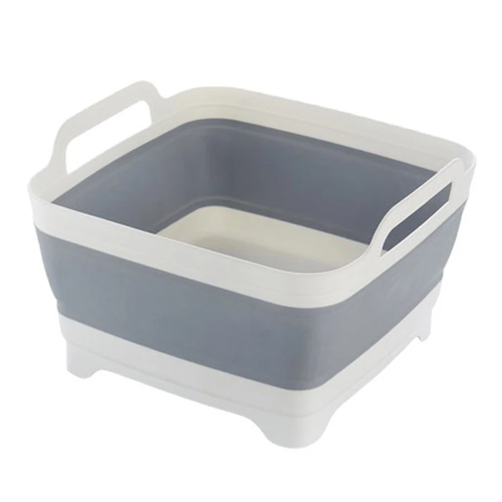 Dishpan for Washing Dishes  Dish Tub with Handles and Draining Plug Portable Wash Dish Basin for Kitchen Sink RV