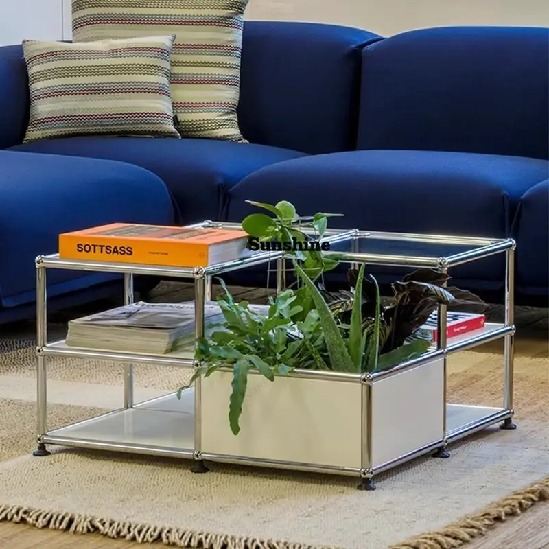 

Medieval style module cabinet living room household small living room advanced mobile creative color matching sofa side few