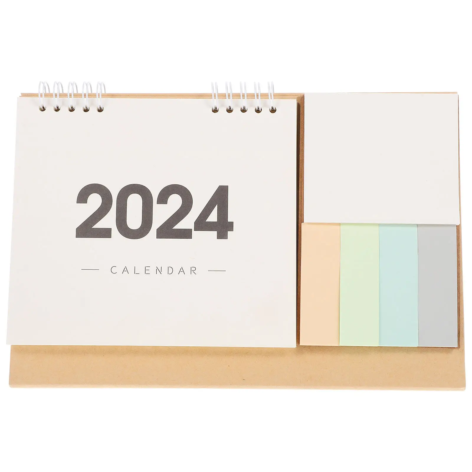 2024 Table Calendar Flip Style Thick Paper Monthly Planner for Efficient Life Scheduling Office Supply Desktop Decoration