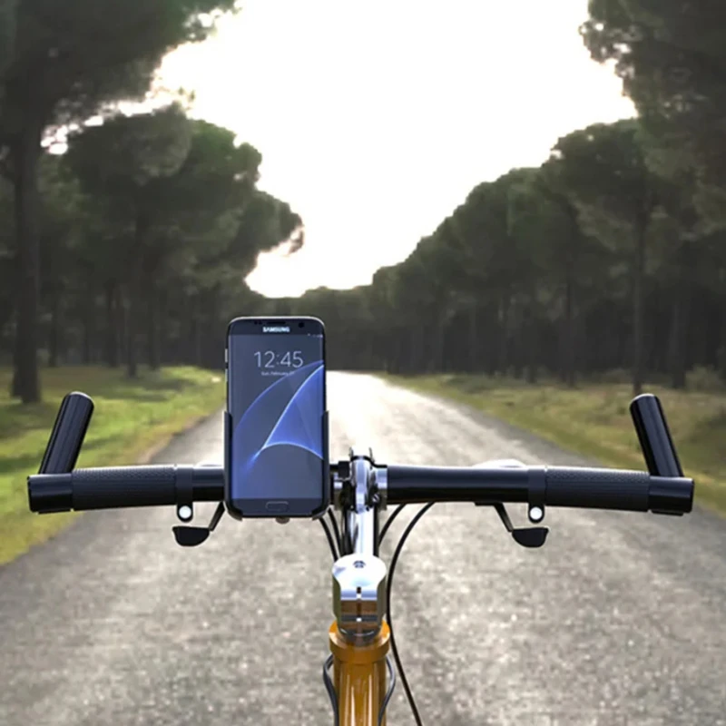 

Motorcycle Bicycle Phone Holder GPS Bracket Cellphone Stand Rearview Mirror Handlebar Mount Compatible For Xiaomi iPhone NEW
