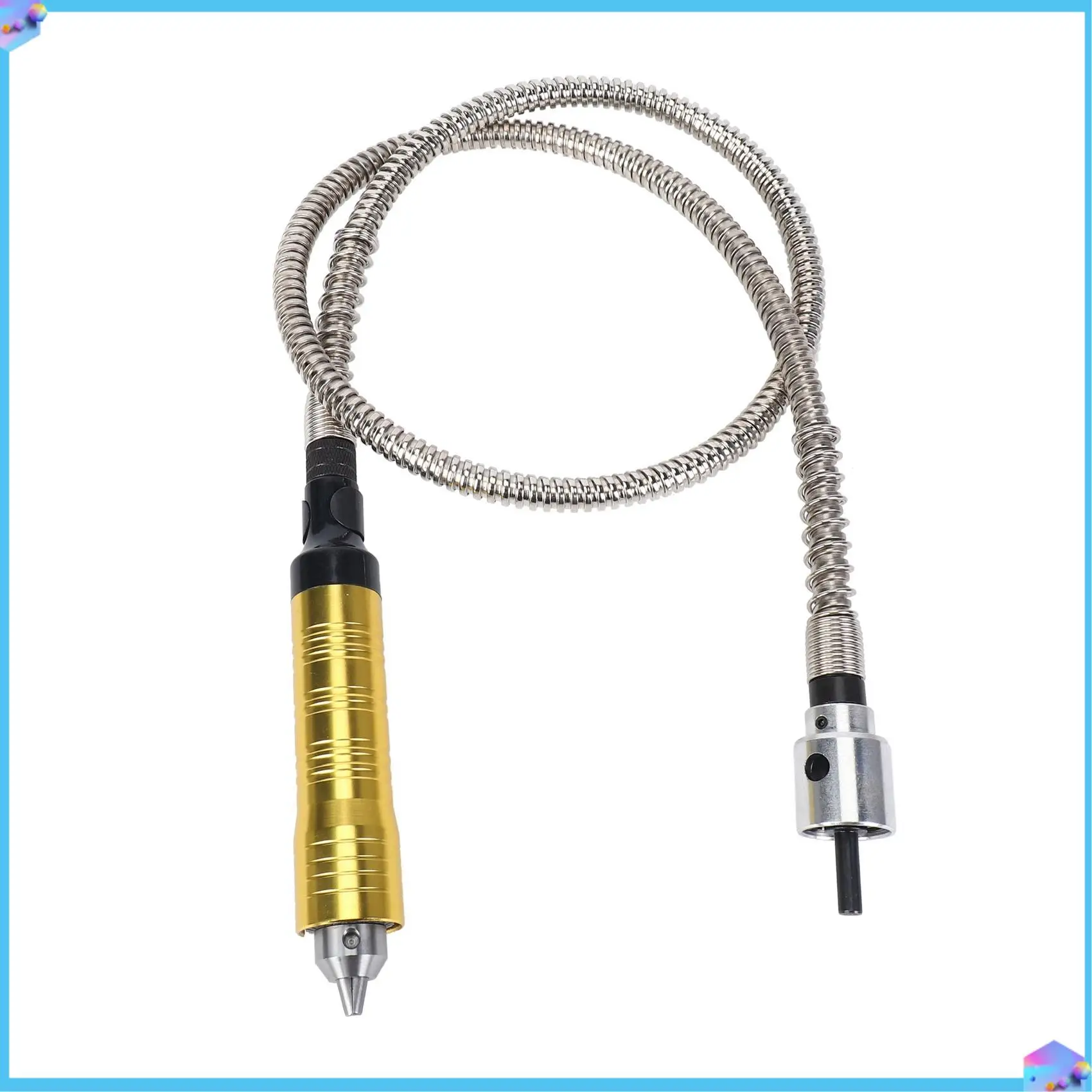 

A43T 2X Rotary Grinder Tool Flexible Flex Shaft Fits + 0.3-6.5Mm Handpiece For Dremel Style Electric Drill Rotary Tool