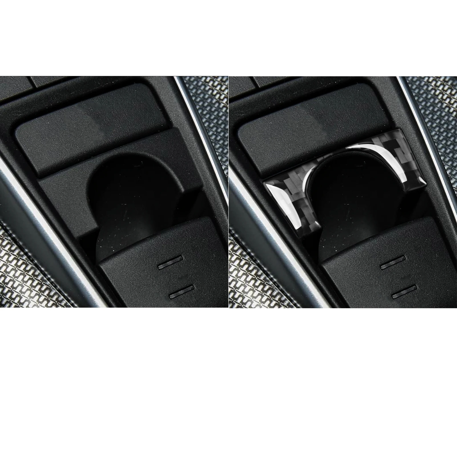 ألياف الكربون الحقيقية اكسسوارات السيارات مركز زر غطاء الكسوة ملصق لينة لتويوتا كامري XV70 2018 2019 2020 2021 2022 2023 2024