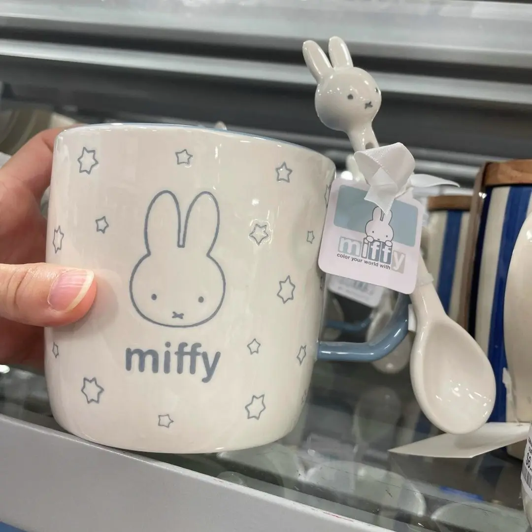 Mug Miffy au design attrayant, grande capacité, en céramique et porcelaine, pour la famille, pour boire de l'eau, cadeau, délicat, adorable, mignon, kawaii, doux