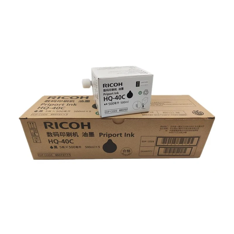 

Original HQ-40c Priport Ink for Ricoh DX 4450 4542 4543 4544 4545 4443 4445 4446 Digital printing all-in-one ink