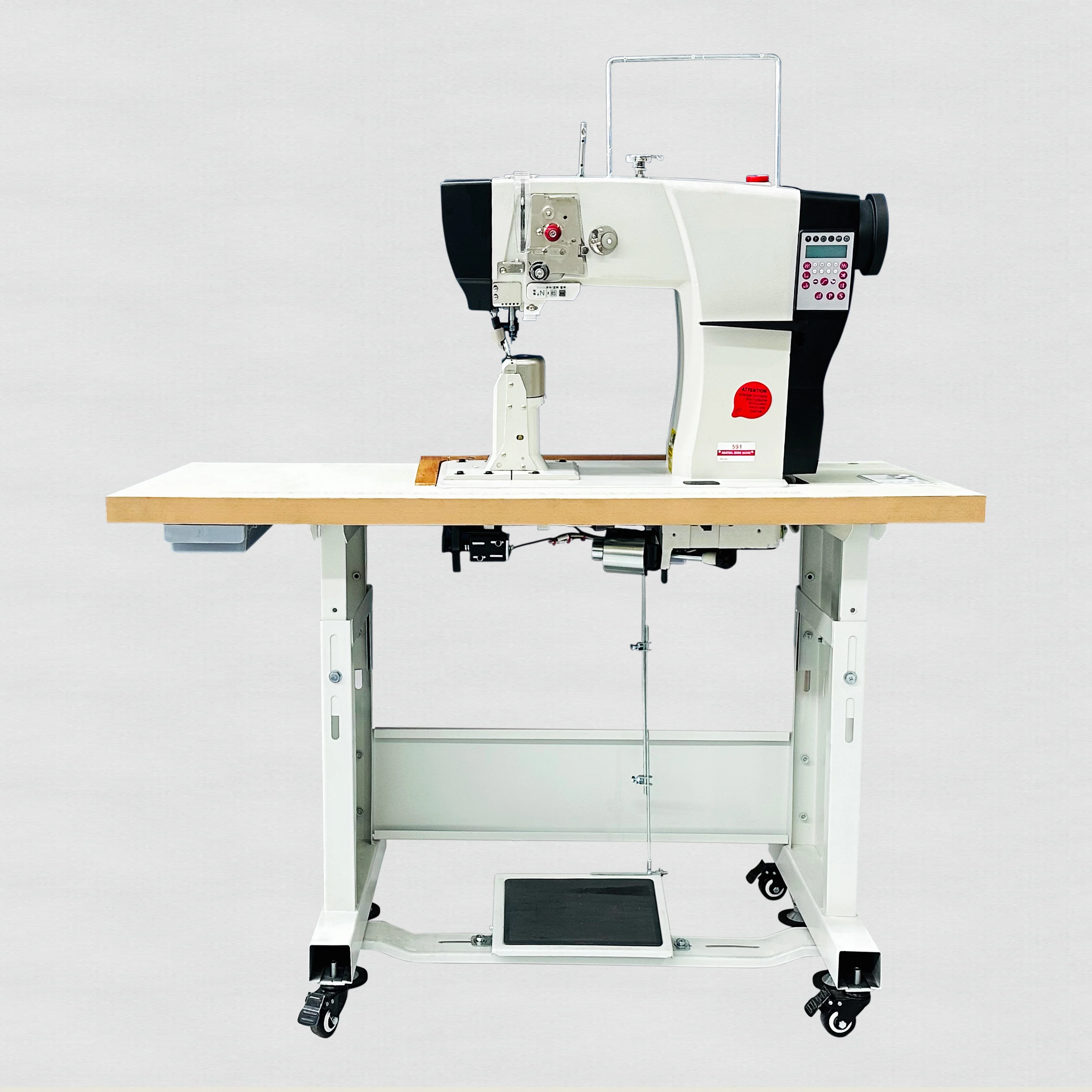 JK-591 double need le post bed sewing machine industrial   for shoe making