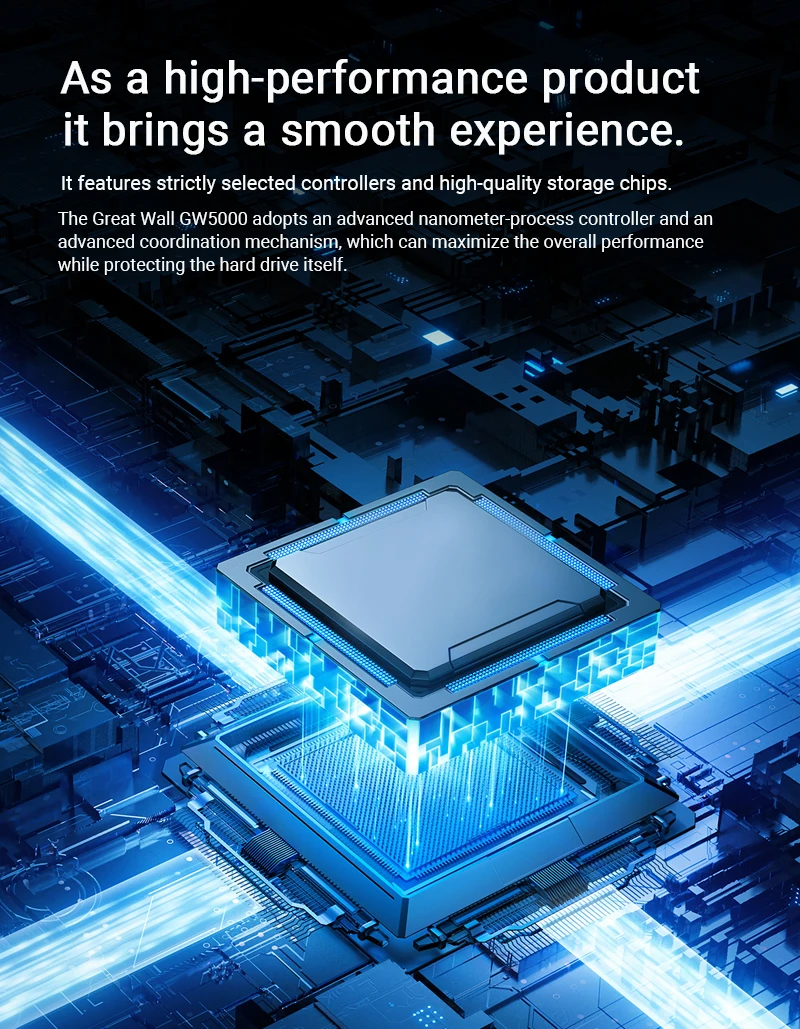Great Wall 5000MB/s SSD NVMe M.2 2280 512GB 1TB 2TB Internal Solid State Hard Disk M2 PCIe 4.0 2280 SSD Drive for PS5 Laptop PC