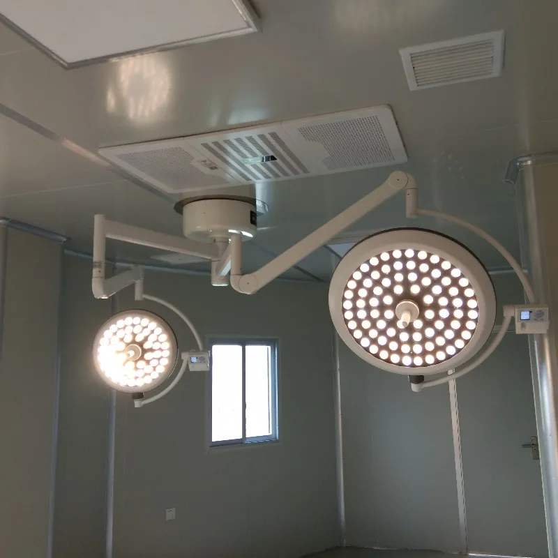 Rotatable Double Head Surgical Shadowless Lamp 700+700 LED Medical Exam Operating Lamp