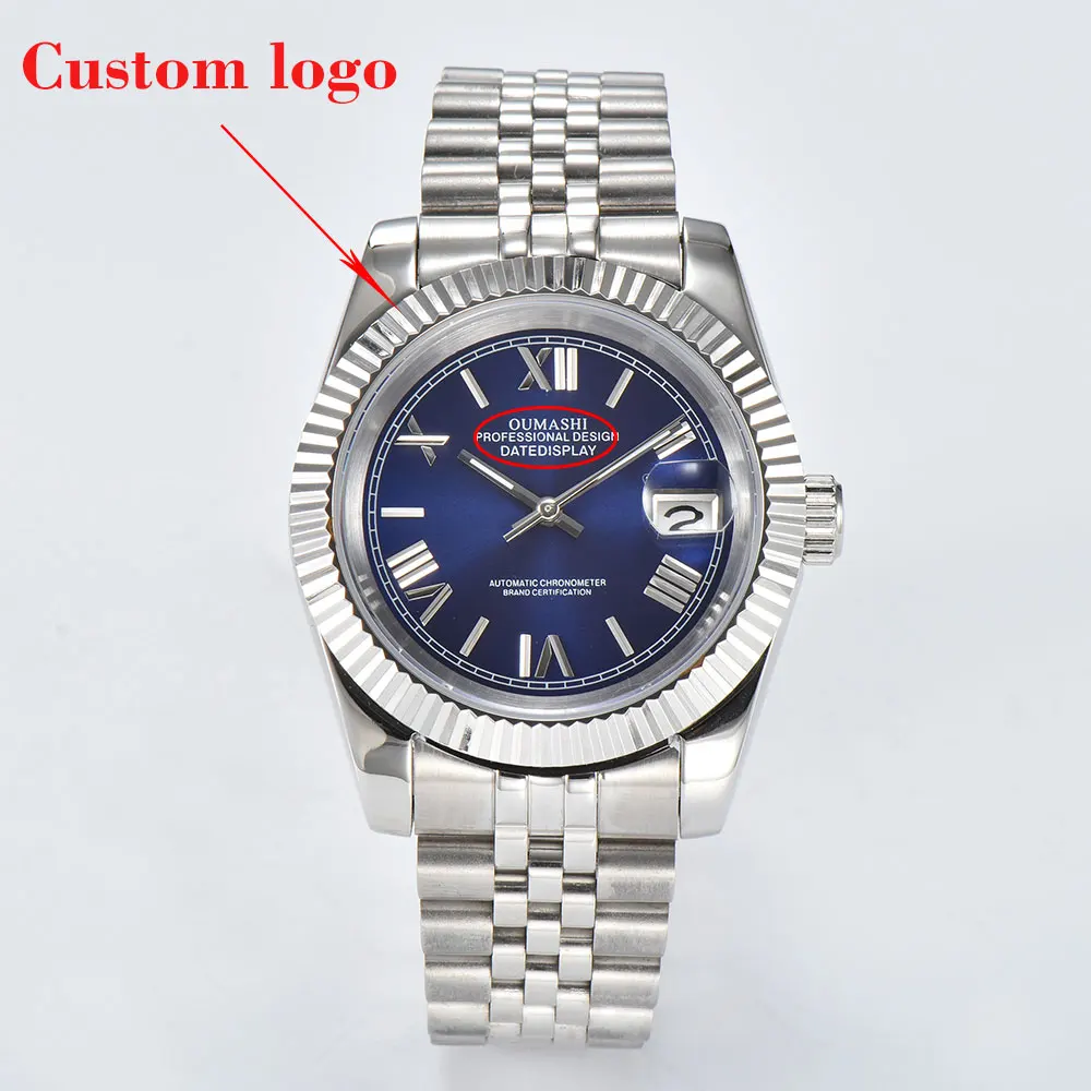 39mm 36mm10bar waterproof digital automatic mechanical watch 316L stainless steel case sapphire glass custom logo