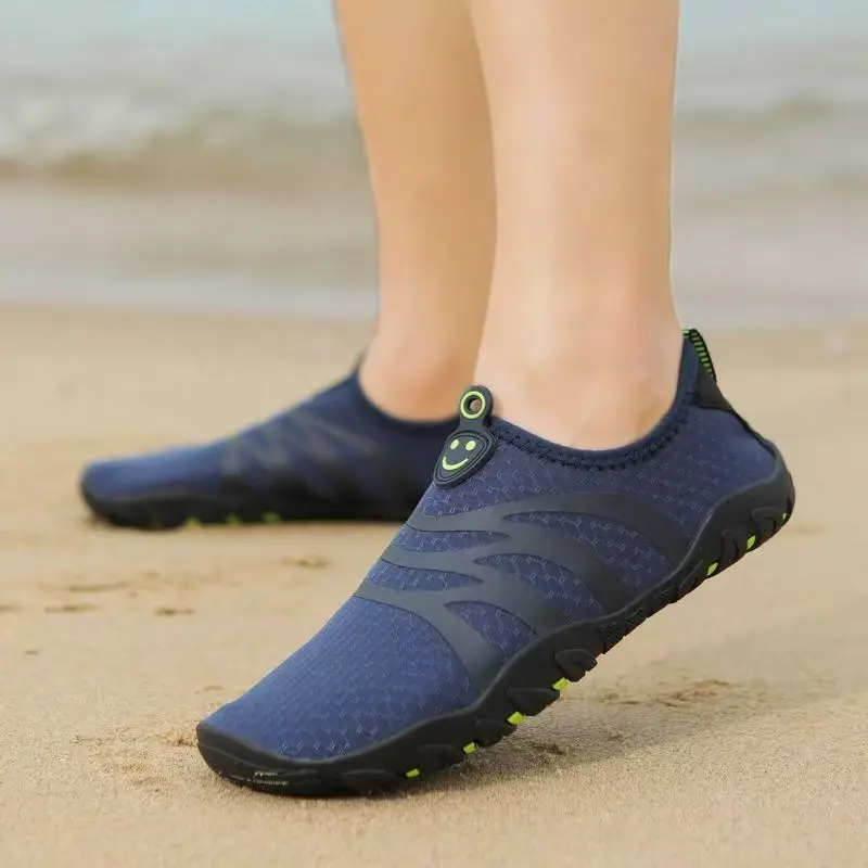 

Men Big Size Quickly Drying Beach Swimming Shoe Unisex Soft Sole Non Slip Slip On Fitness Yoga Shoes Mesh Outdoor Wading Shoes