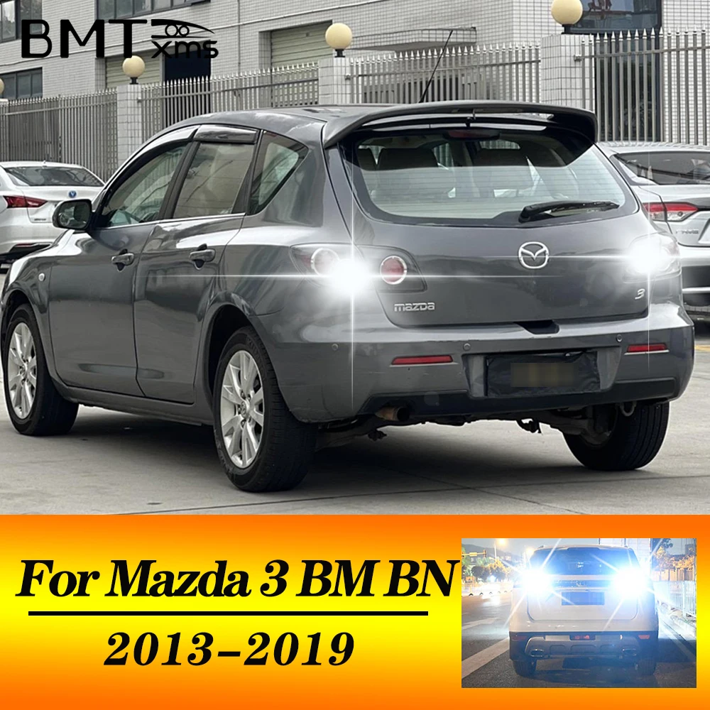 BMTxms 2 قطعة T15 W16W LED Canbus عكس الضوء لمازدا 3 صالون BM BN 2013 2014 2015 2016 2017 2018 2019 مصباح احتياطية لمبة السيارة #1