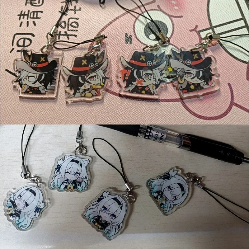 Hot Honkai:Star Rail Strap Lanyards For Case Decor Mobile Phone Hanging Charms Acrylic Keychain Cell Phone Bag Accessories Gifts