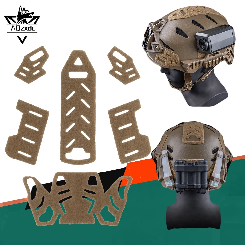 

Tactical helmet lightweight Hook Loop Helmet Expanded Patches Hook Airsoft Outdoor Sport Hunting Helmet Accessories for Wendy