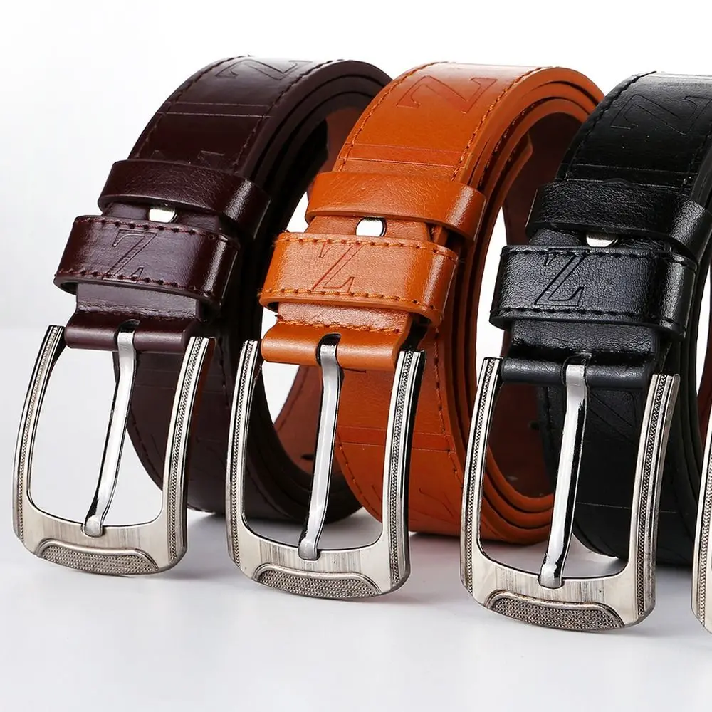 

Fashion Luxury Design Business Leather Belt Casual Trendy Pin Buckle Waistband Versatile Jeans Belt