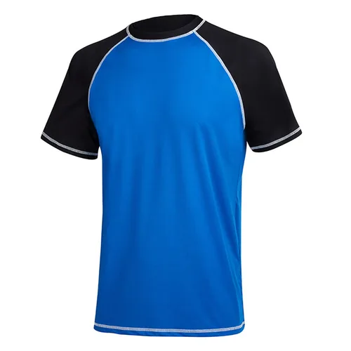 Imagen 2 del producto Camisetas de talla grande UPF 50+ de verano para hombre, camiseta para deportes de playa y Surf, ropa deportiva transpirable de secado rápido de manga corta, Top para natación al aire libre