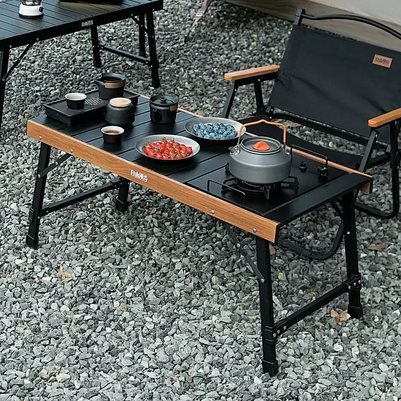 Camping IGT Portable Folding Table Set Multifunctional Outdoor Dining Tea Table with Expandable Design Compact Picnic BBQ Gear