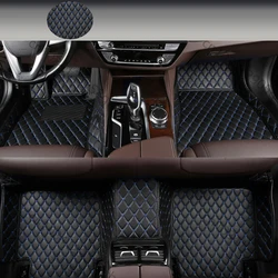 WZBWZX 5D Custom Leather Full Set Car Floor Mats For Mitsubishi All Models Asx Outlander Lancer 10 Pajero Sport Auto Accessories