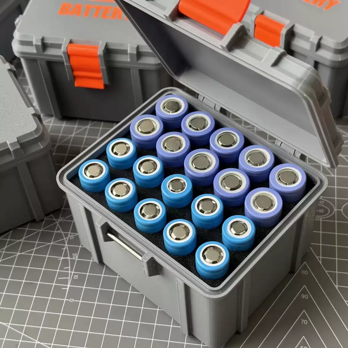 Multi‑Size Battery Organizer Box Waterproof Protective Holder for 18650 21700 AA AAA 5 7 Size Batteries