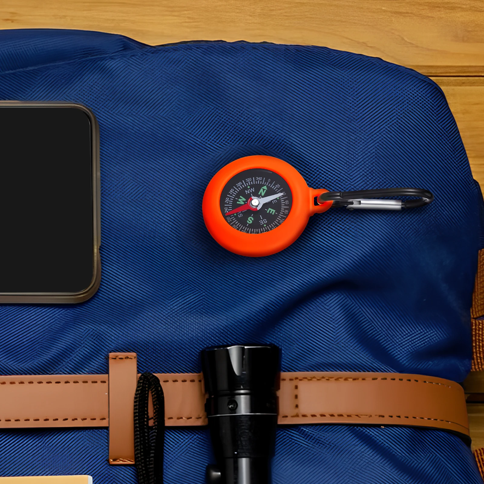 

9Pcs Mini Outdoor Compass Carabiner Precise Navigation Hiking Camping Survival Portable Lightweight Clip on Keychain