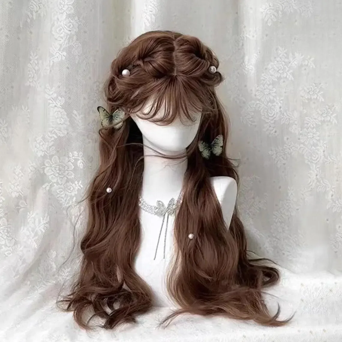 

Glueless Soft Long brown body wave 5x5 Silk Base Jewish Human Hair With BabyHair HD Lace European Hair Preplucked